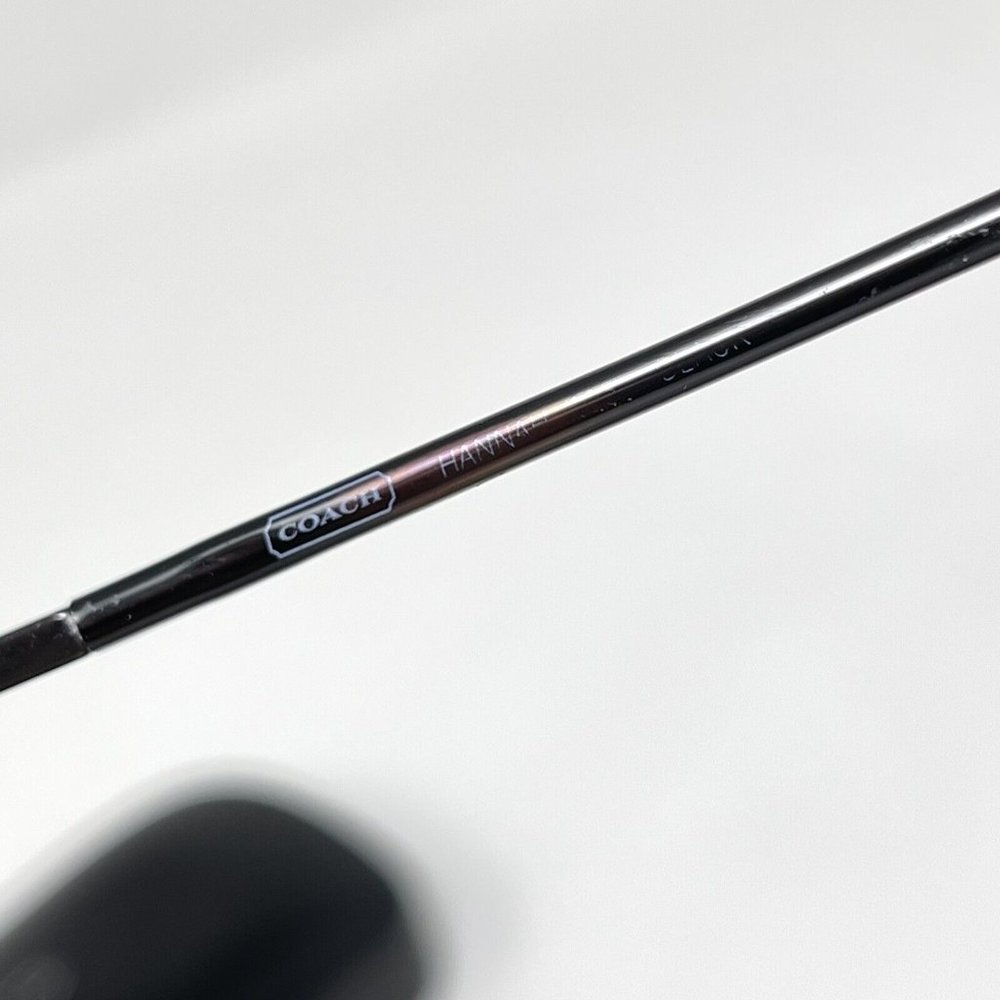 COACH  HANNAH Eyeglasses Frame Half Rimless 50 [] 17-135 Black - Picture 7 of 11